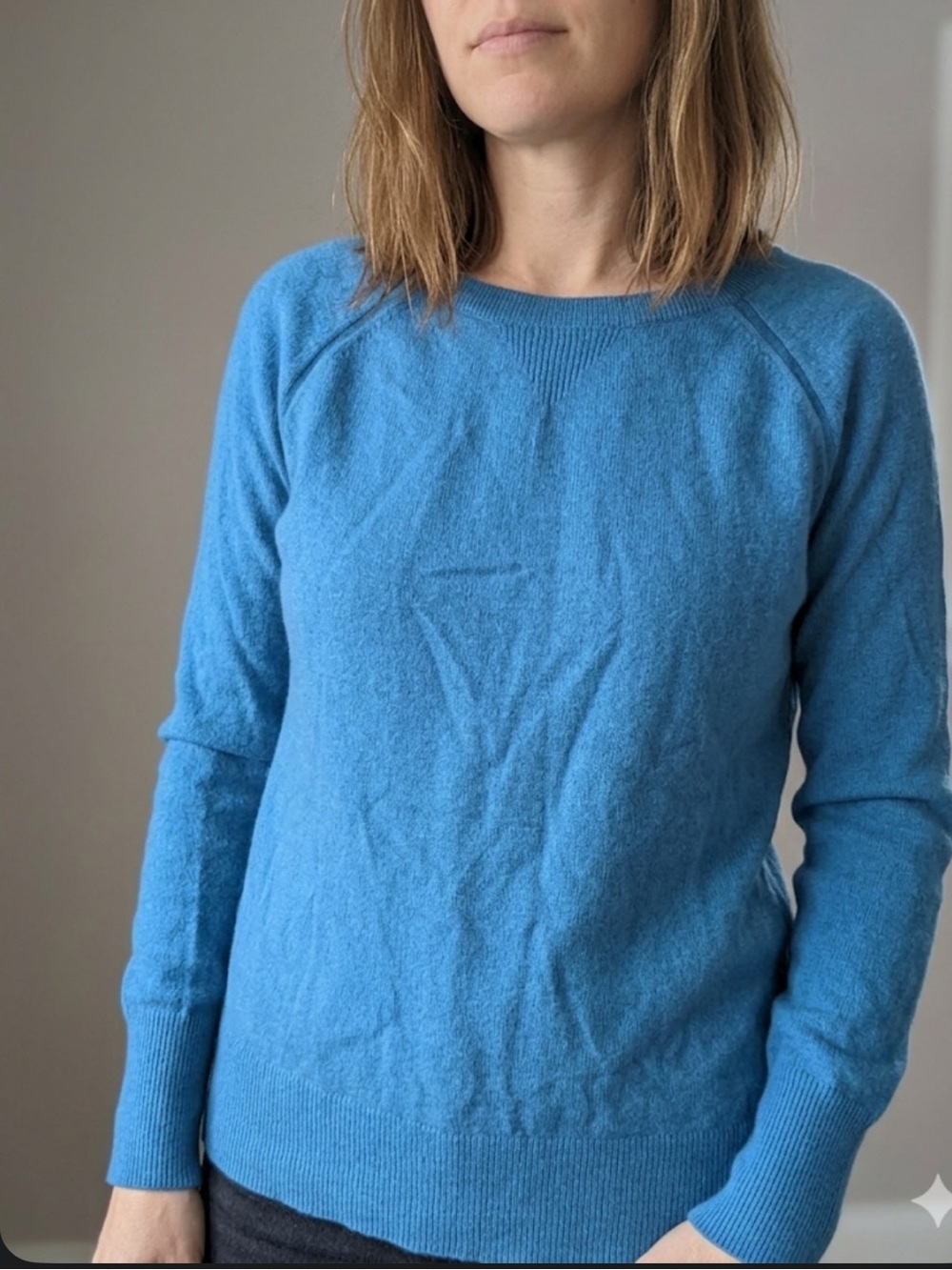 Cashmere Knit Top – Size Medium | Quiet Luxury Essential | Soft Minimalist Style